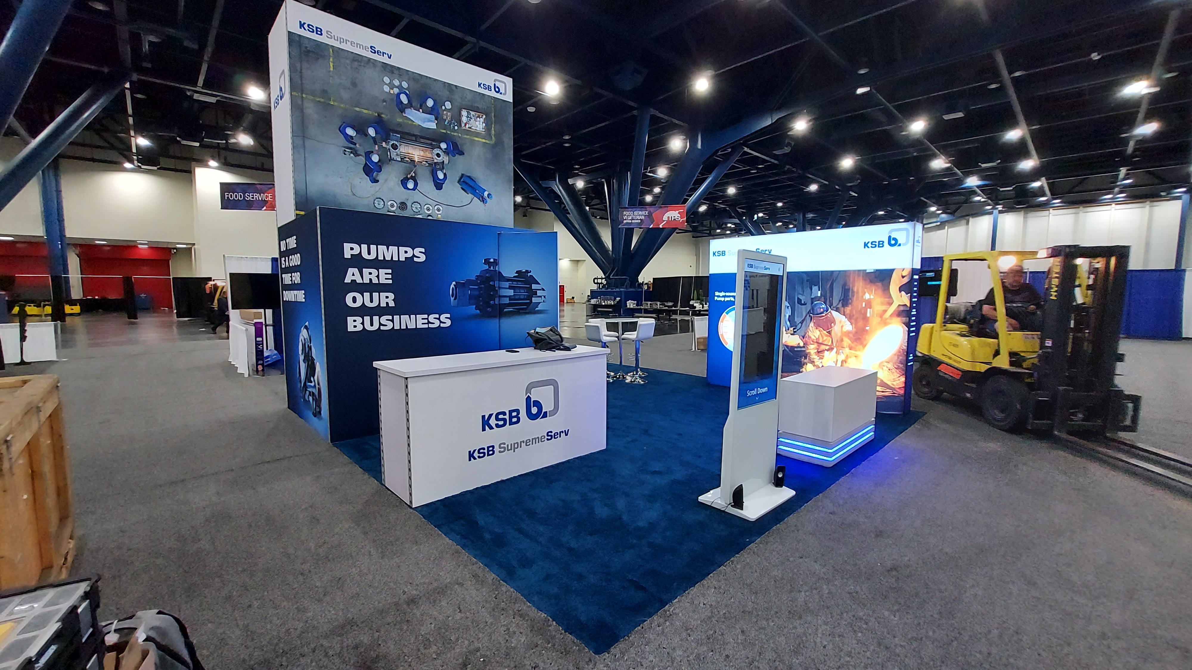 KSB SupremeServ at Turbomachinery & Pump Symposium 2022 touchscreen